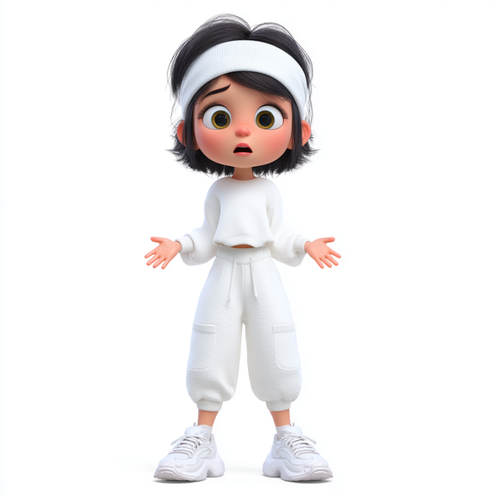 Ai for creativity young girl character