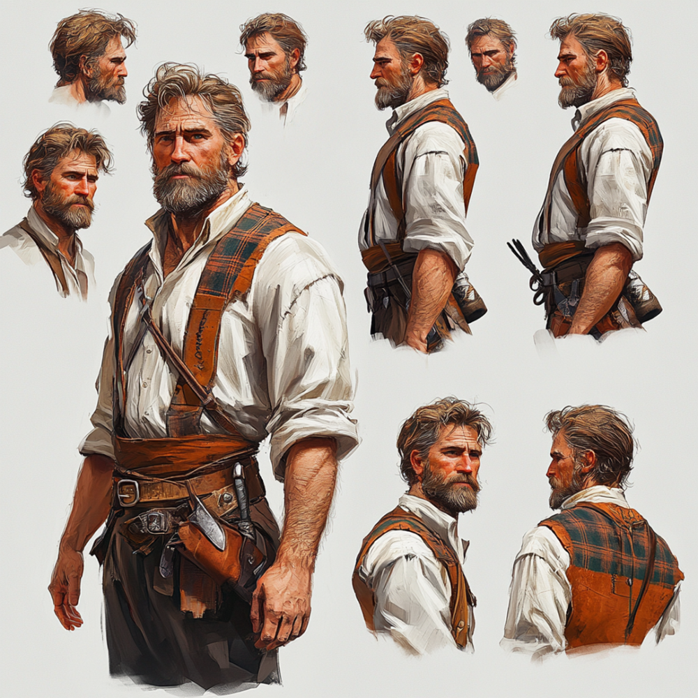 Ai for creativity man concept character