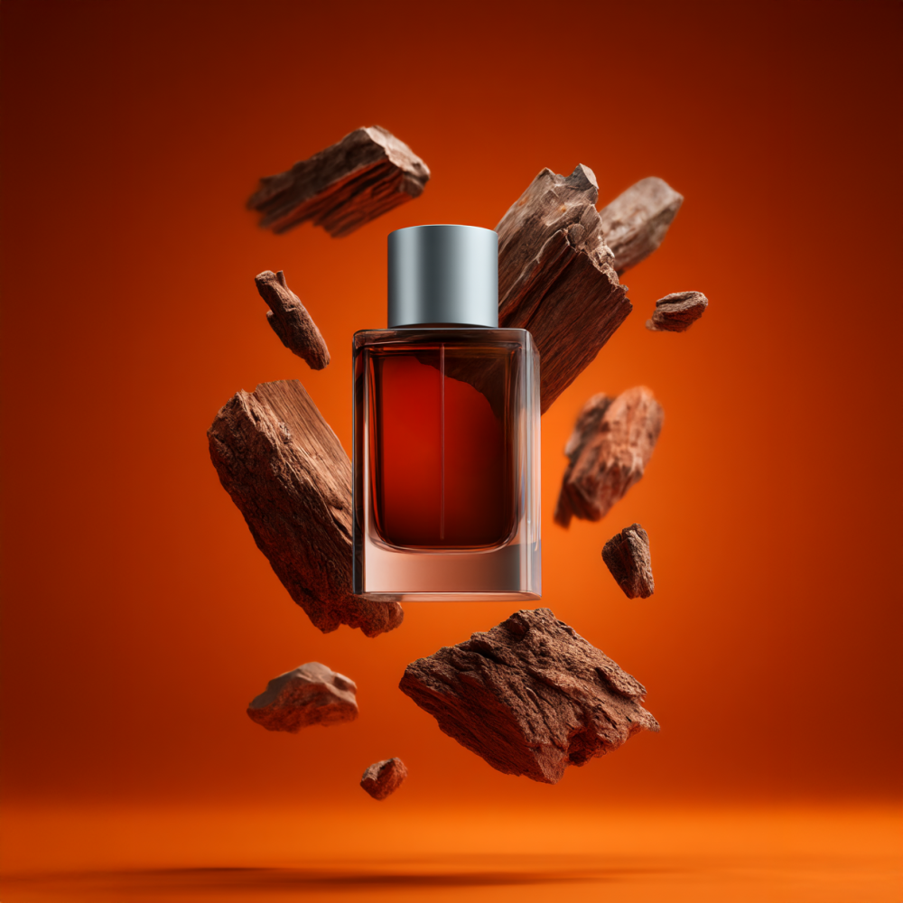 Ai for creativity perfume bottle wood