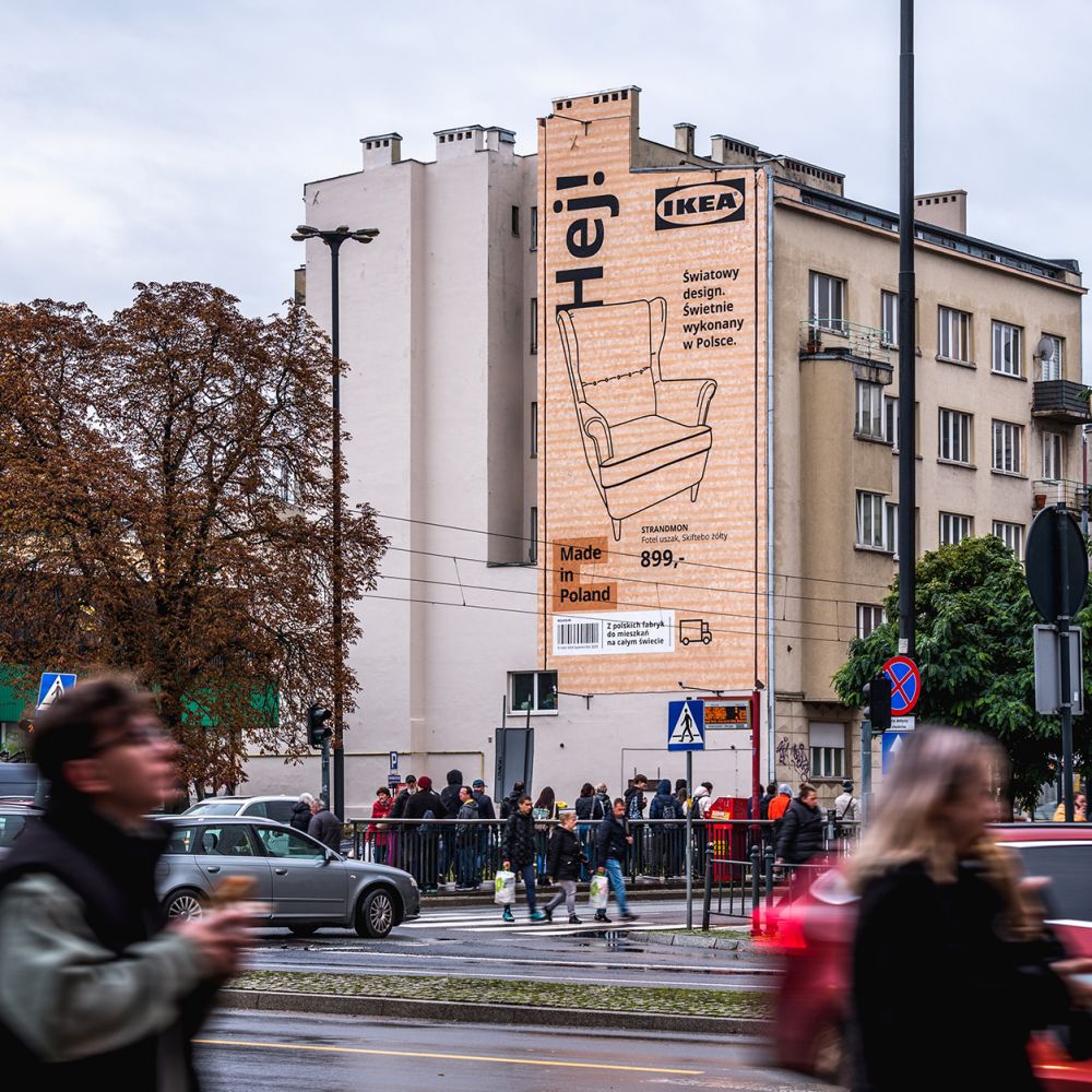 IKEA Hej! IKEA Murale Karton Łódź dzień realizacja