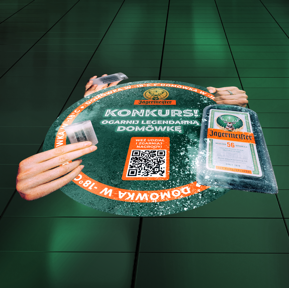Jagermeister Zapoluj na nagrody naklejka  sklep podłogowa