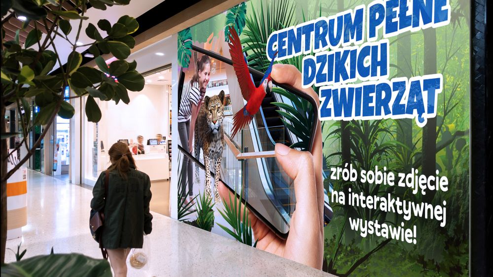 Atrium kolorowe centrum key visual 1 reklama wewnętrzna