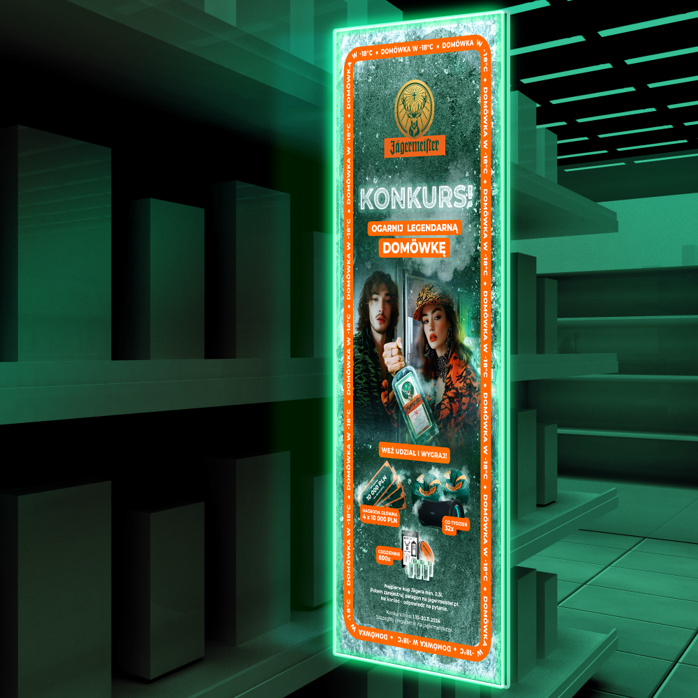 Jagermeister Zapoluj na nagrody naklejka  sklep shelfstoper