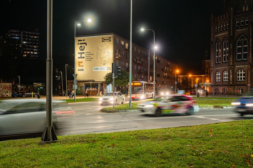 IKEA Hej! IKEA Murale Karton Gdańsk noc realizacja