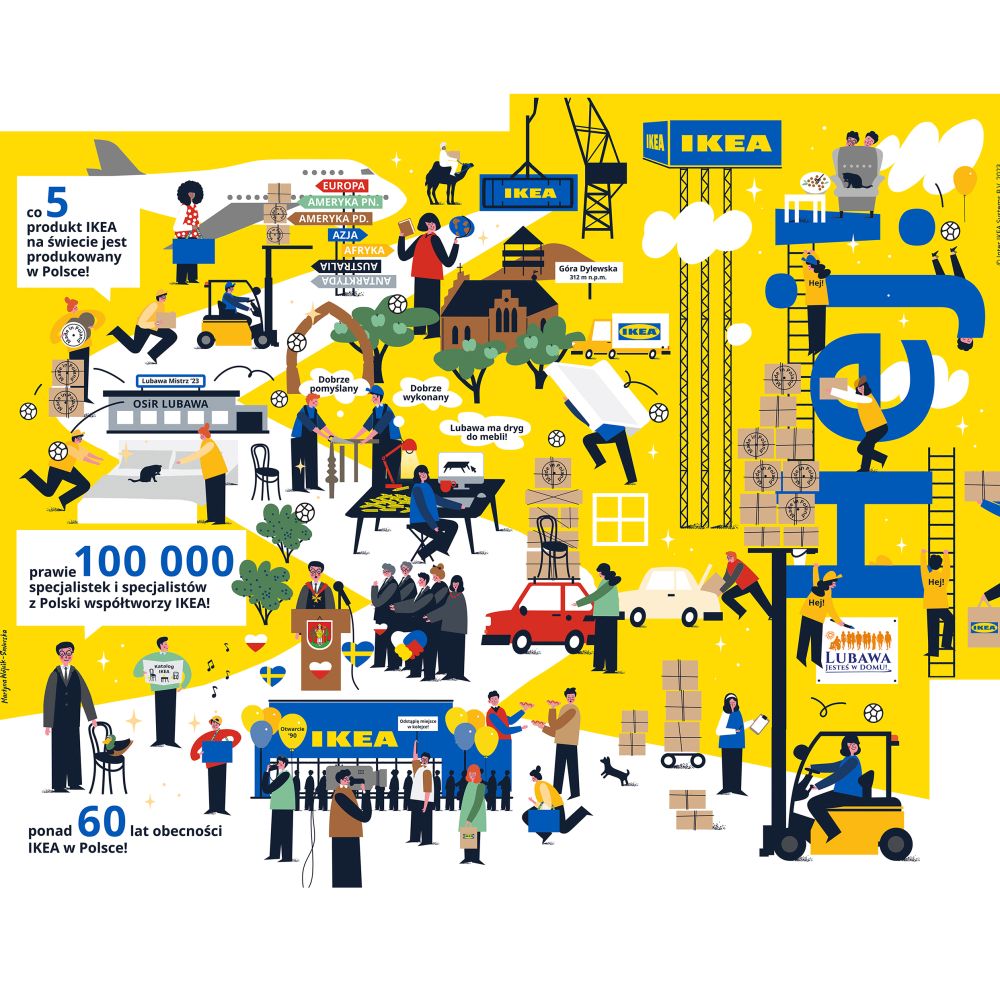 IKEA Hej! IKEA Murale LUBAWA