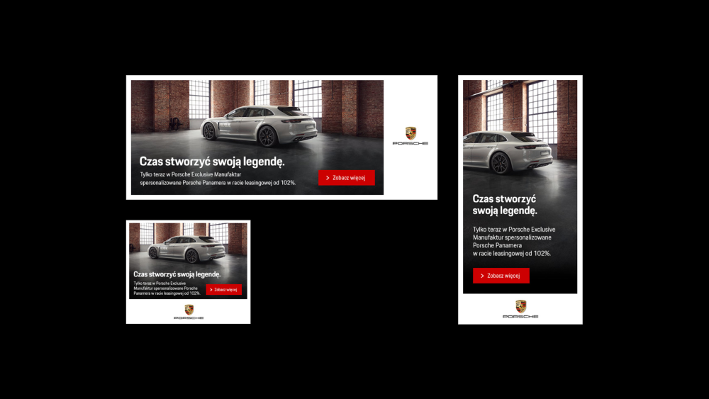 Porsche exclusive manufaktur reklamy digitalowe