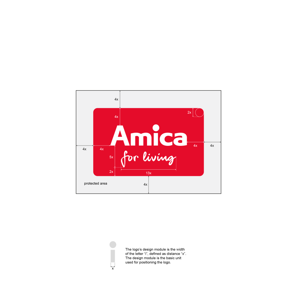 Amica logo claim