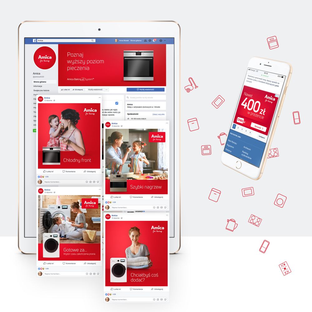 Amica social media