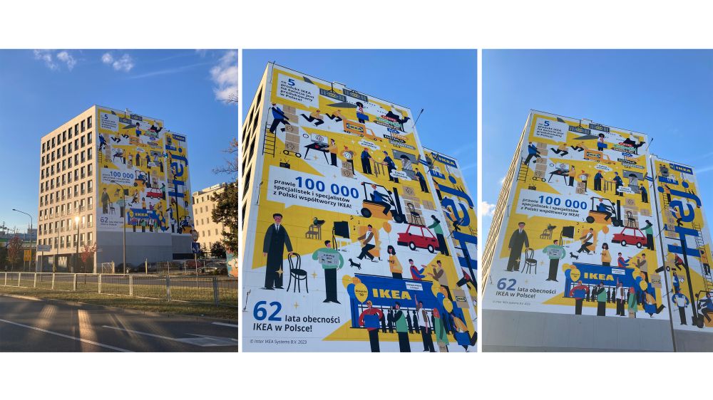 IKEA Hej! IKEA Murale Warszawa 2 realizacja