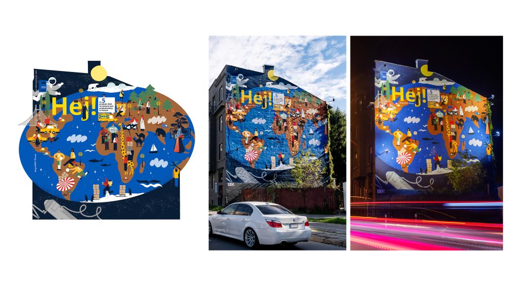 IKEA Hej! IKEA Murale Kraków realizacja