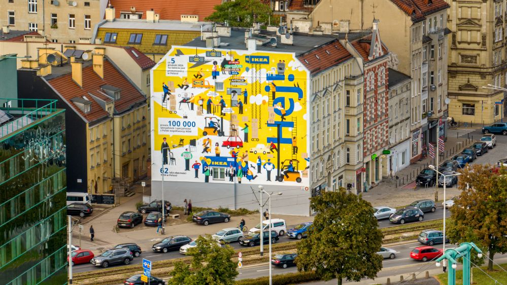 IKEA Hej! IKEA Murale Wrocław realizacja