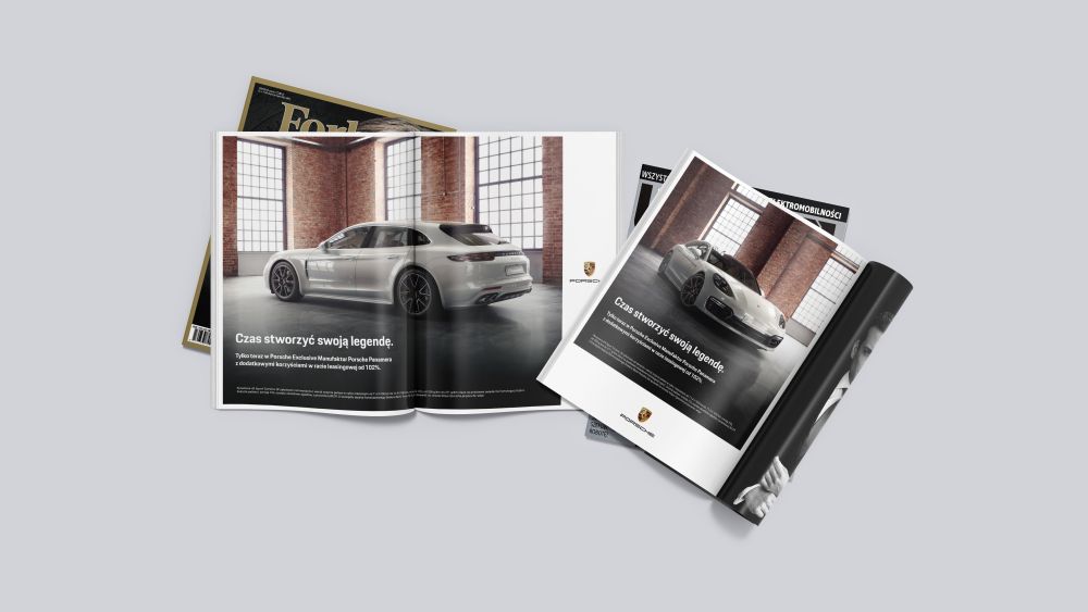 Porsche exclusive manufaktur reklama prasowa