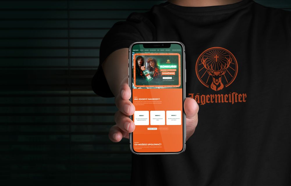 Jagermeister Zapoluj na nagrody landing page mobile