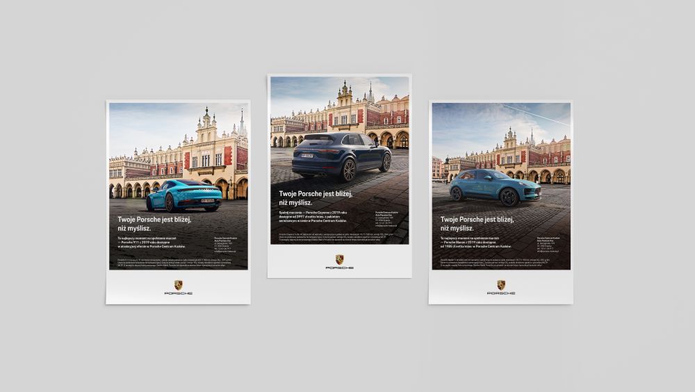 Porsche Kampanie Key visuale Kraków