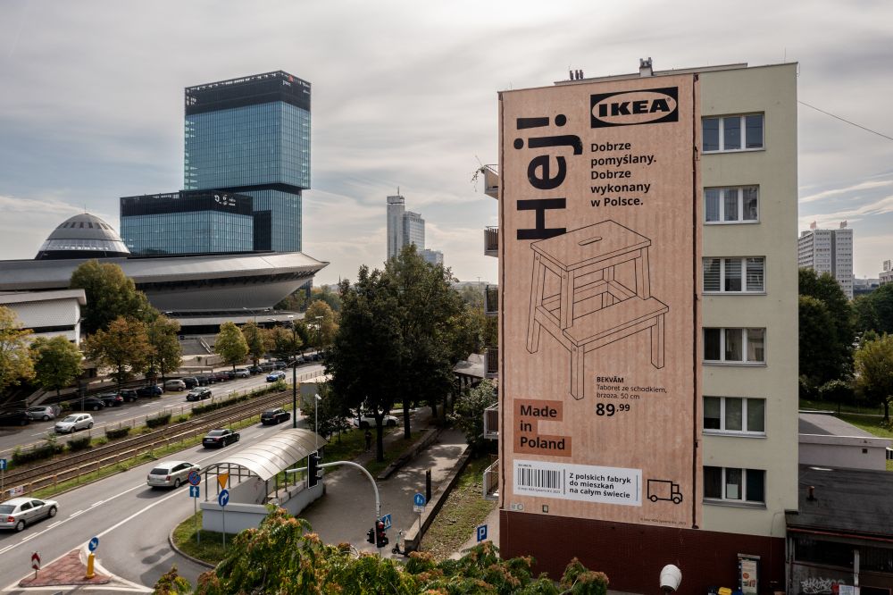 IKEA Hej! IKEA Murale Karton Katowice dzień realizacja